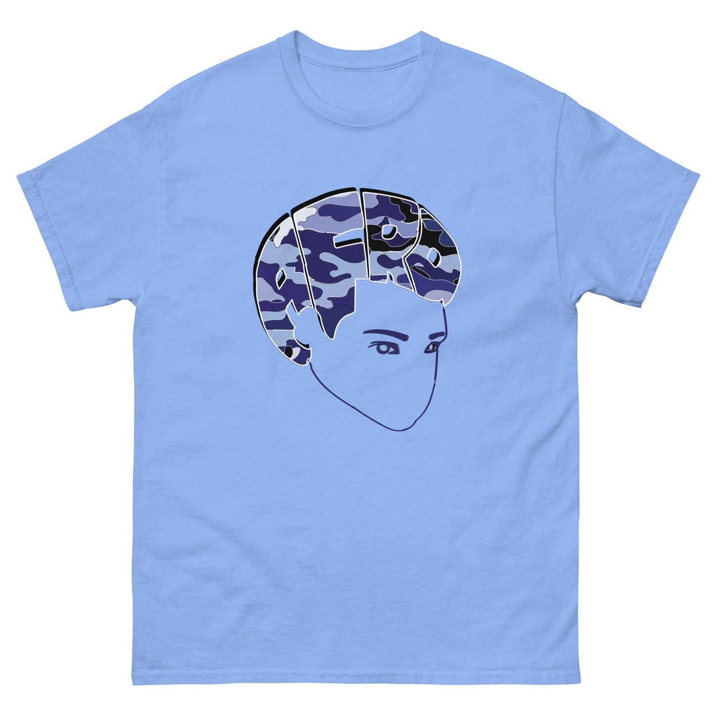 Bro Fro Camo Blue Tshirt - Sons of SPPhillips