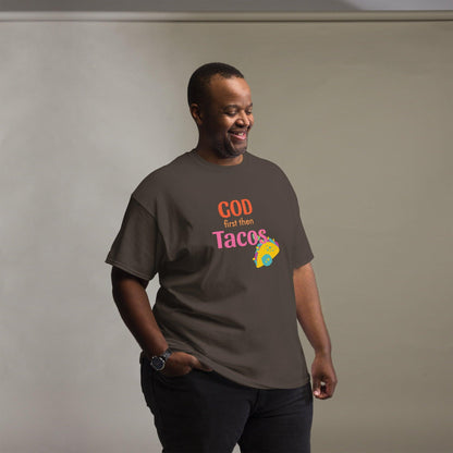 God First Then Tacos Tshirt - Sons of SPPhillips