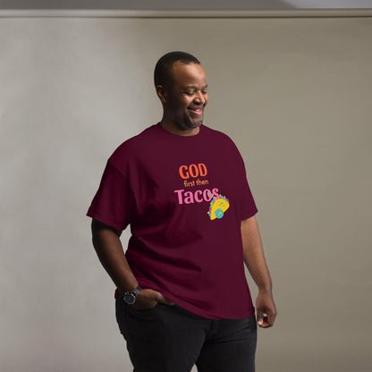 God First Then Tacos Tshirt - Sons of SPPhillips