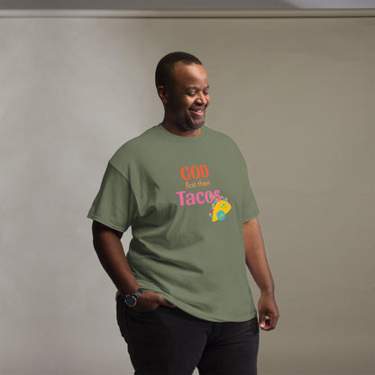 God First Then Tacos Tshirt - Sons of SPPhillips