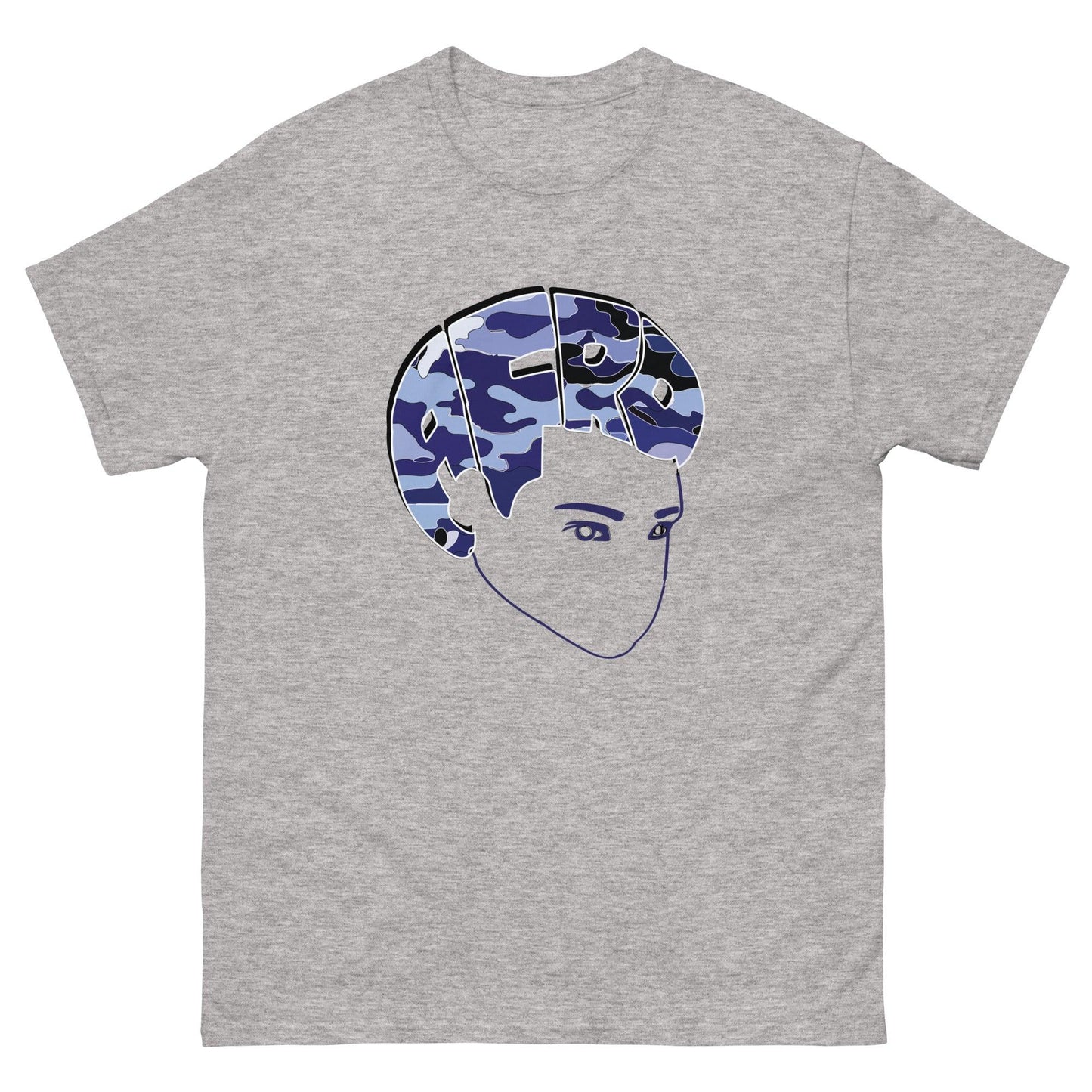 Bro Fro Camo Blue Tshirt - Sons of SPPhillips