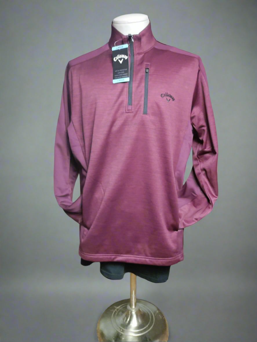 Callaway Men's Quarter-Zip UV Protection Long Sleeve Pullover - Sons of SPPhillips