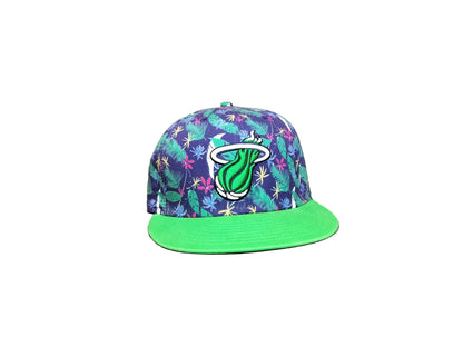 New Era Miami Heat New Era 9Fifty HWC Tropical Strapback Hat