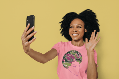 Sistah Fro Camo Pink Tshirt - Sons of SPPhillips
