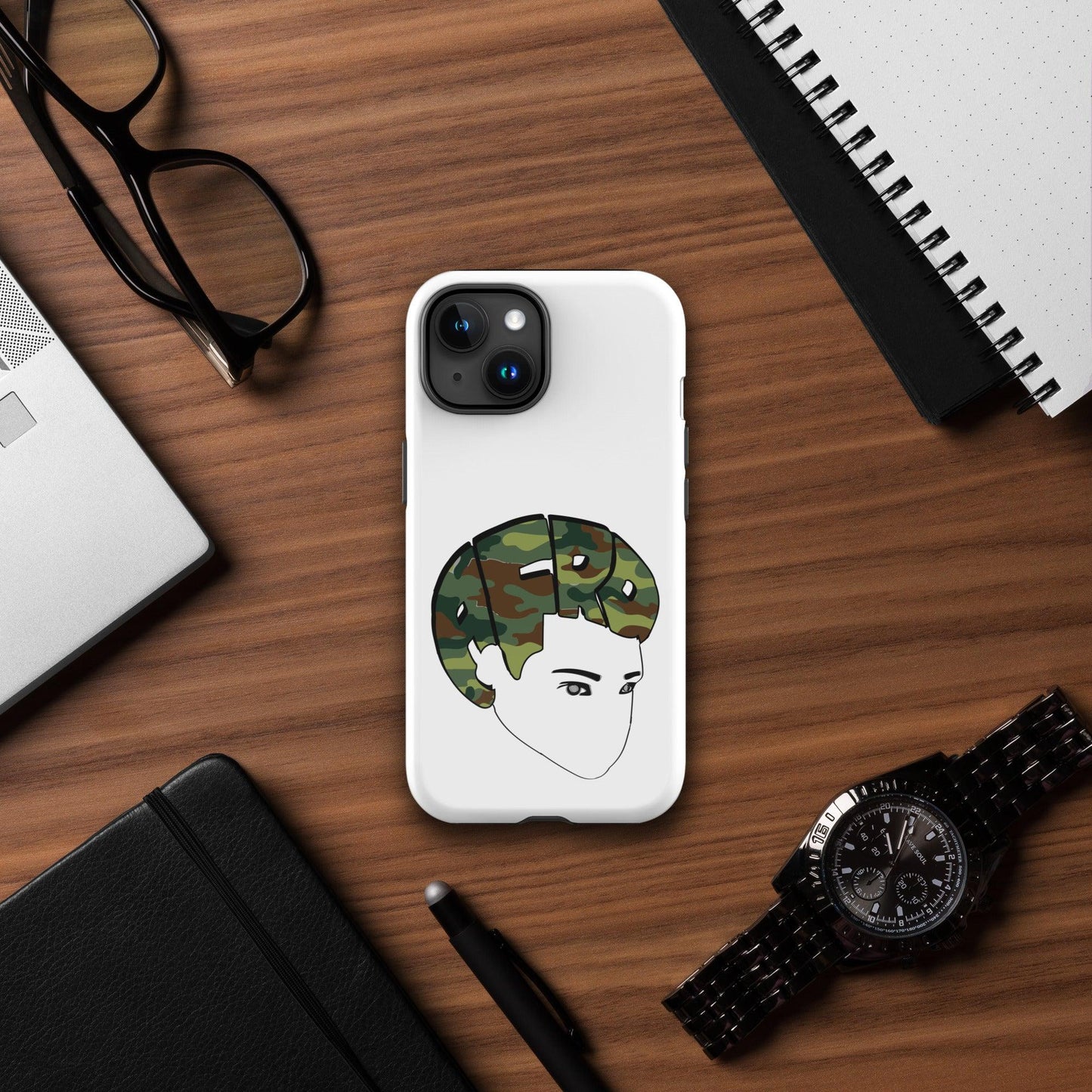 Camo Bro Fro Tough Case for iPhone® - Sons of SPPhillips