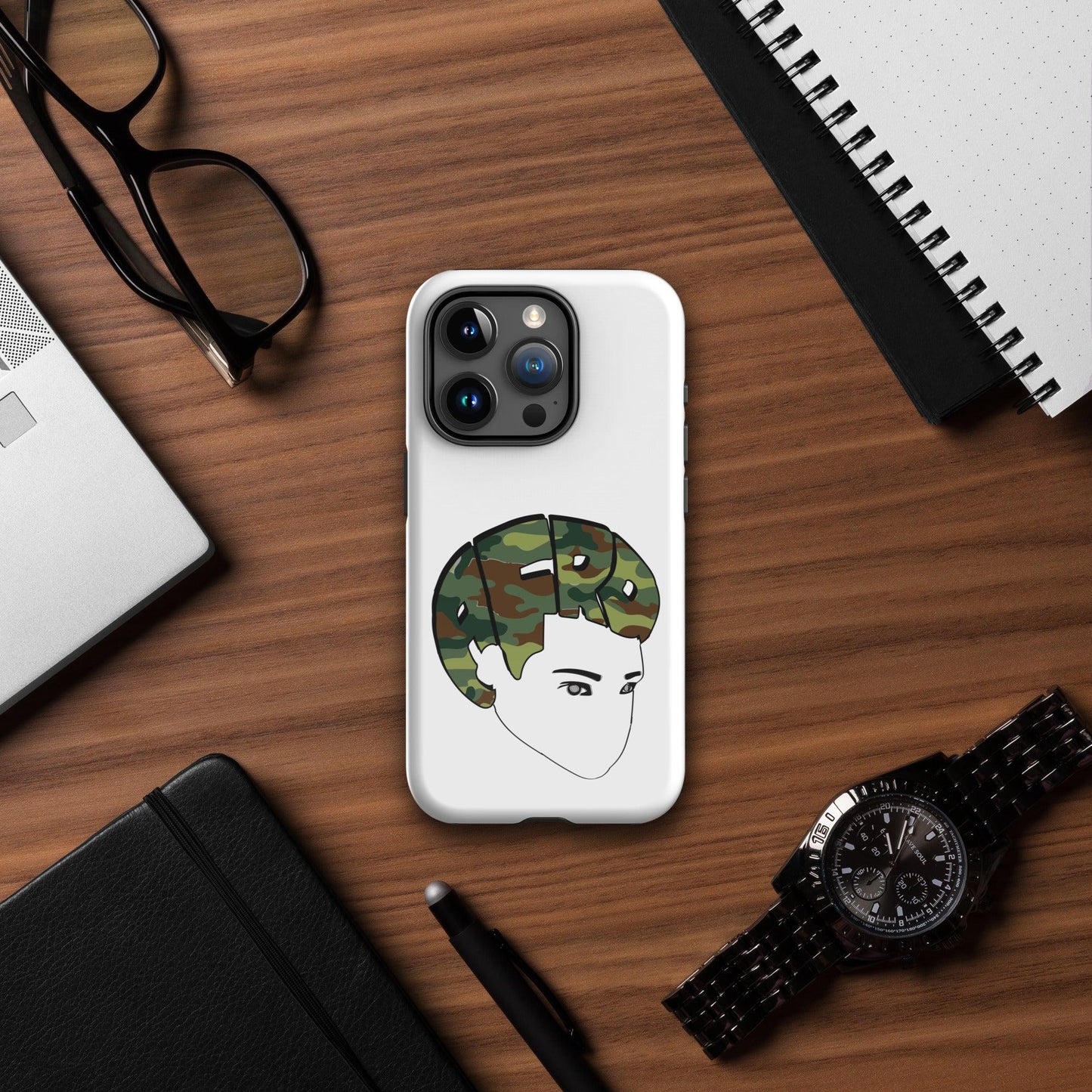 Camo Bro Fro Tough Case for iPhone® - Sons of SPPhillips