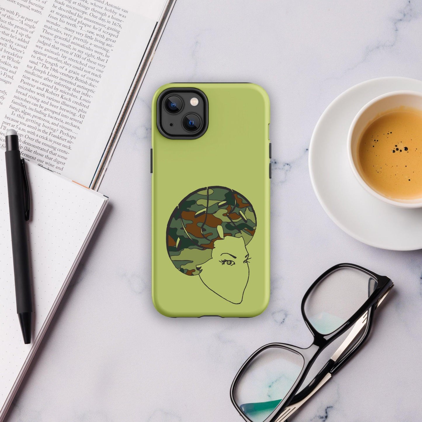 Camo Sistah Fro Tough Case for iPhone® - Sons of SPPhillips