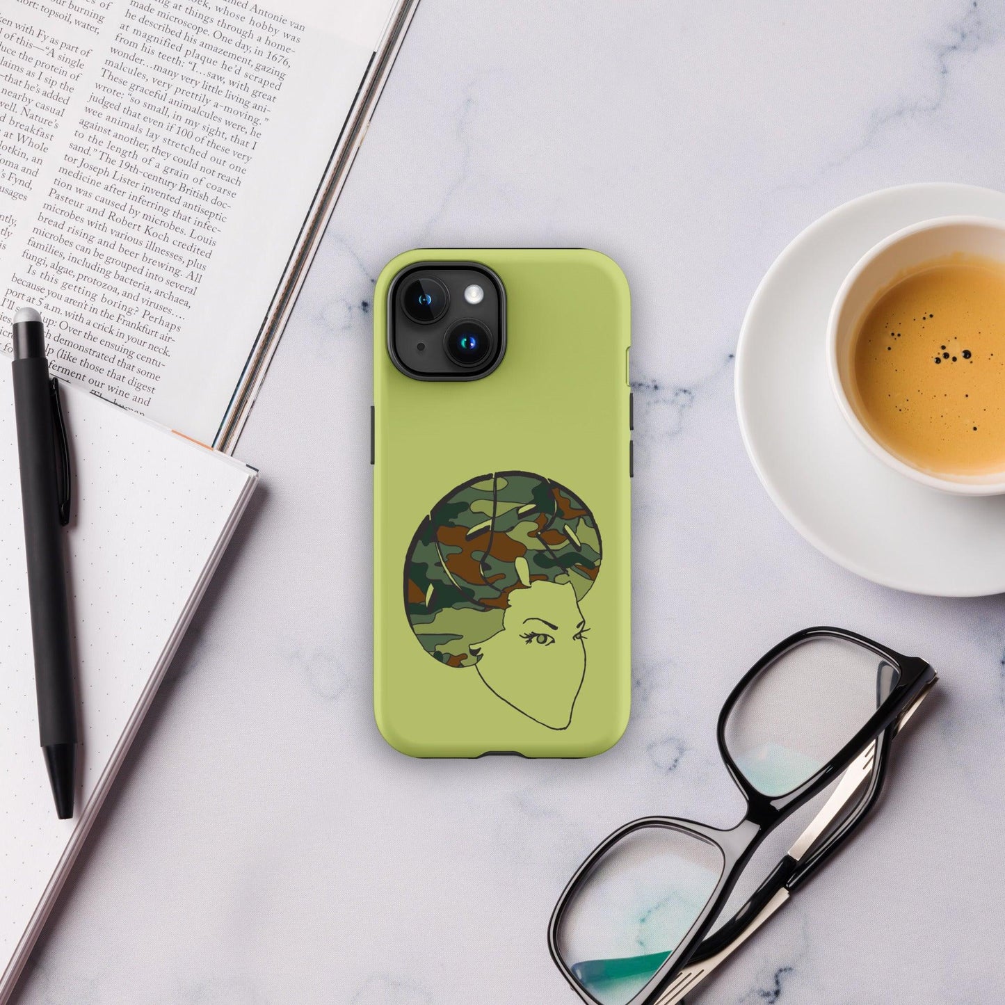 Camo Sistah Fro Tough Case for iPhone® - Sons of SPPhillips