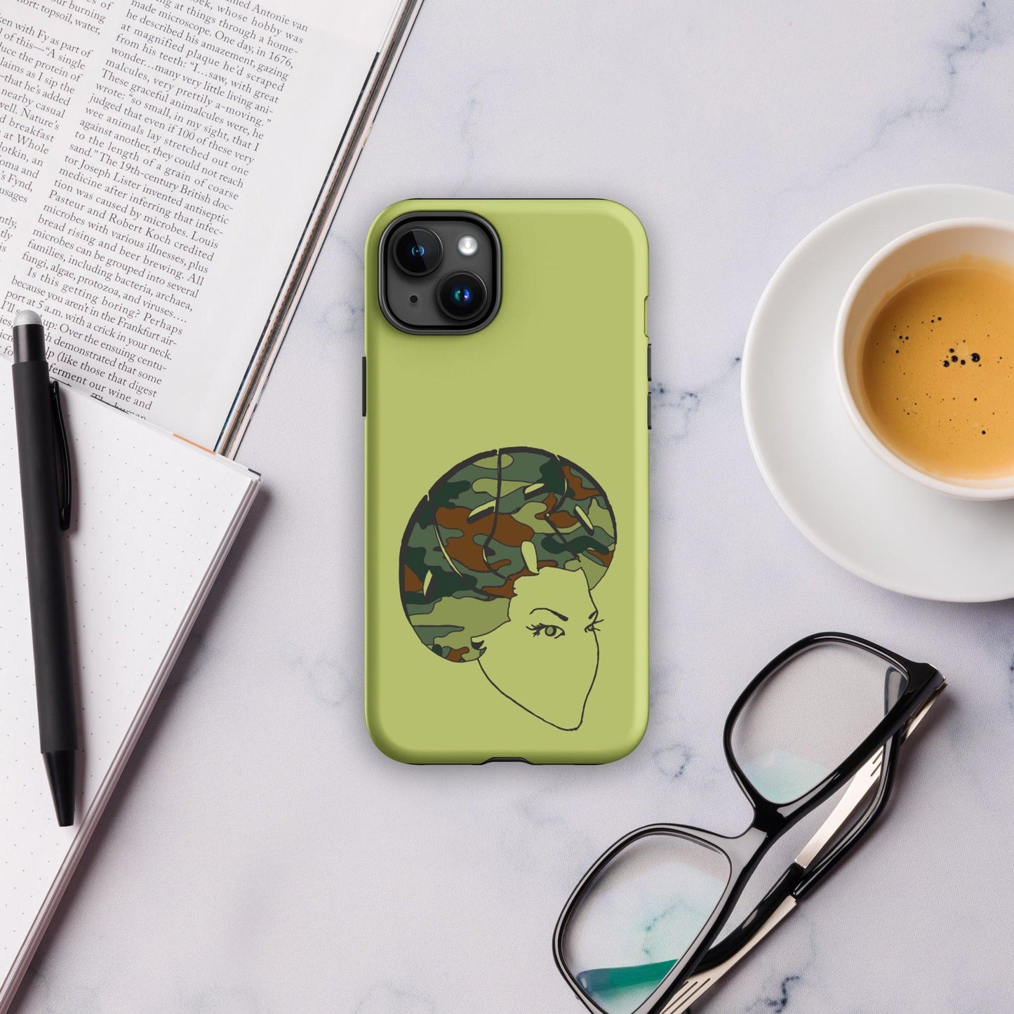 Camo Sistah Fro Tough Case for iPhone® - Sons of SPPhillips