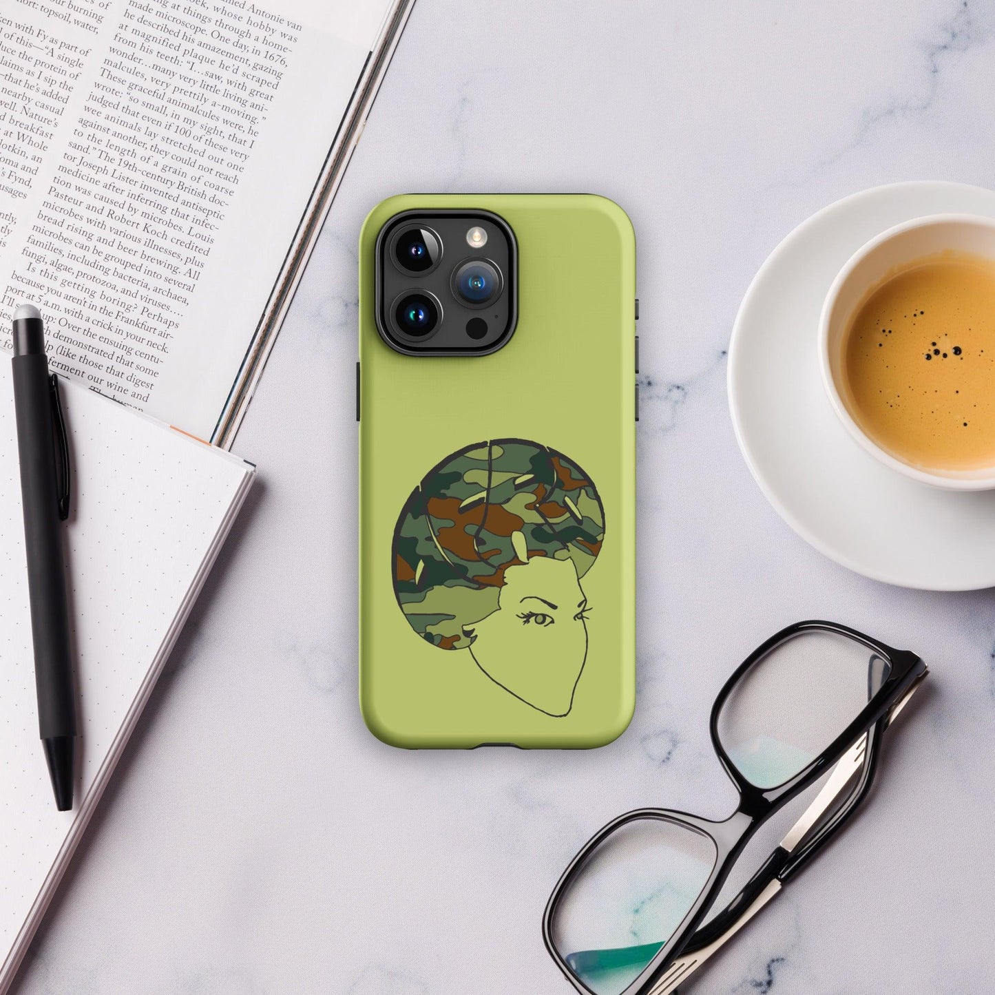 Camo Sistah Fro Tough Case for iPhone® - Sons of SPPhillips
