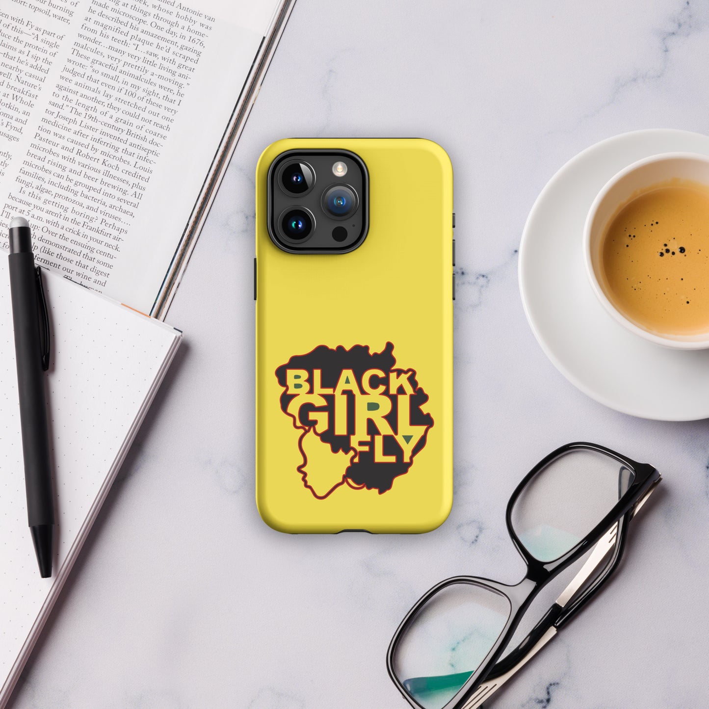 Black Girl Fly Canary Gold Tough Case for iPhone®