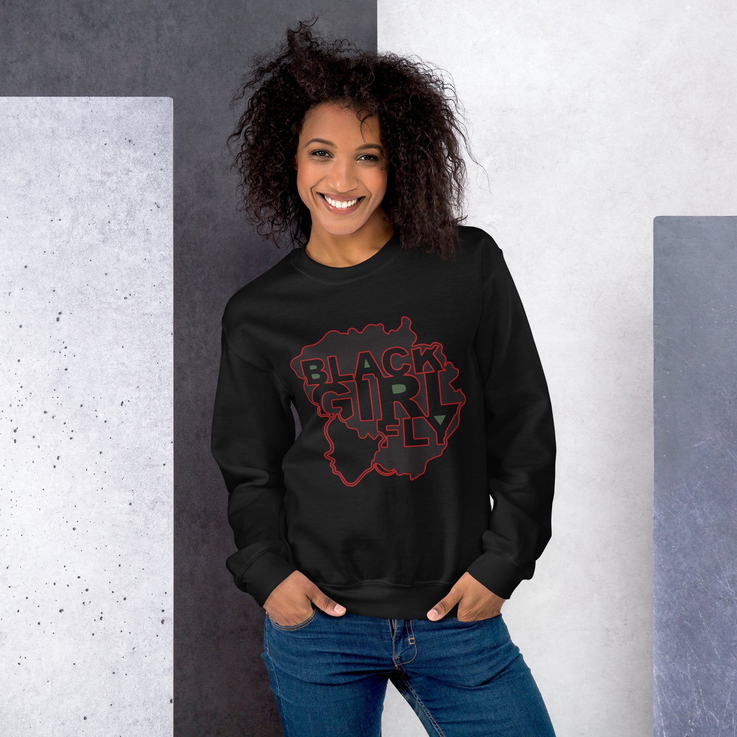 Black Girl Fly Sweatshirt - Sons of SPPhillips