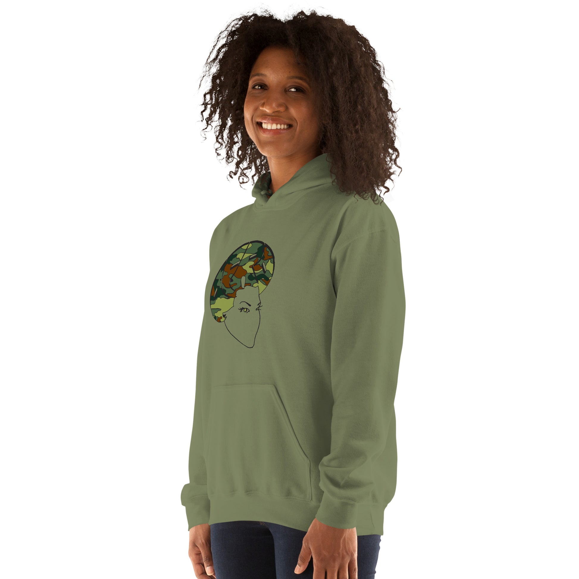 Sistah Fro Camo Hoodie - Sons of SPPhillips