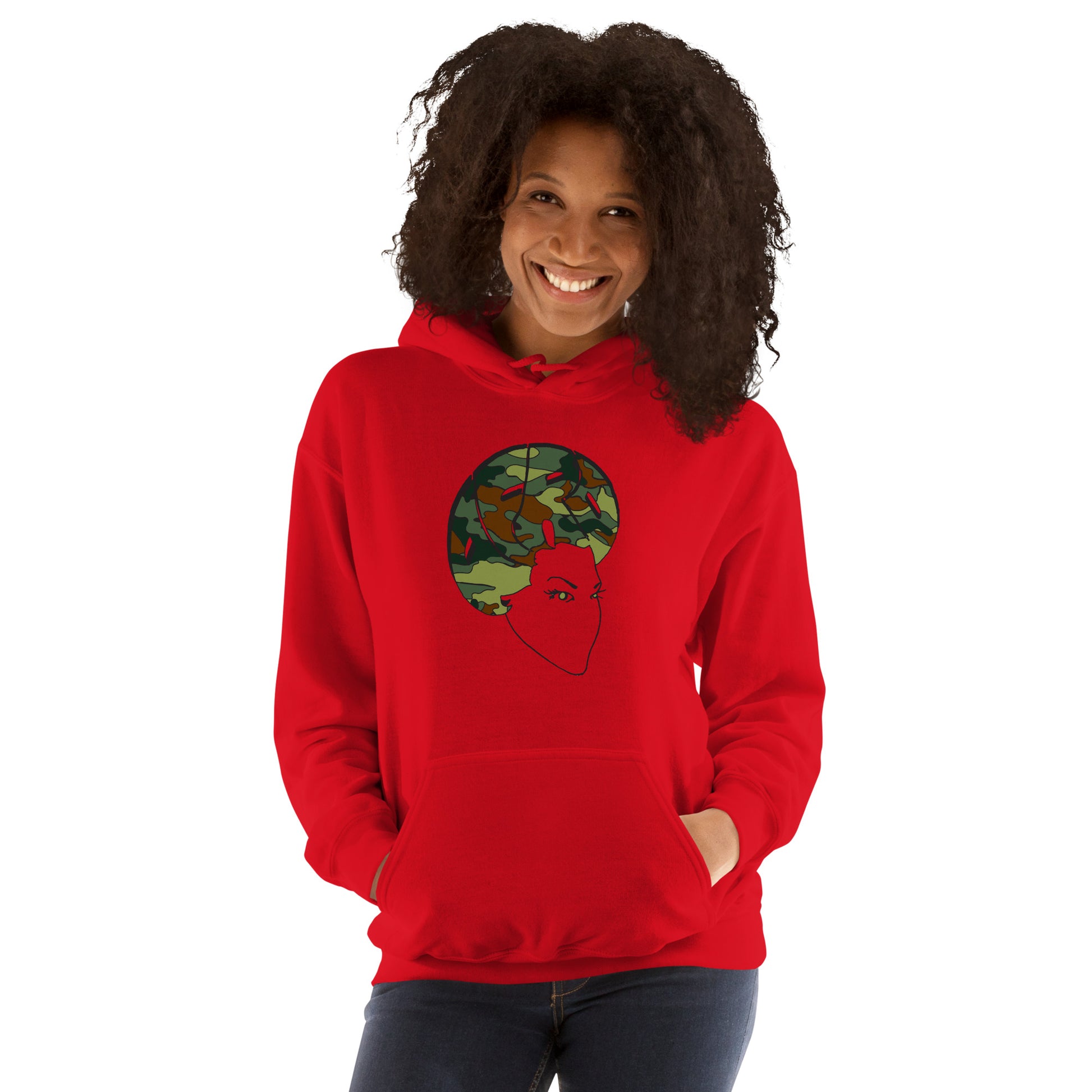 Sistah Fro Camo Hoodie - Sons of SPPhillips