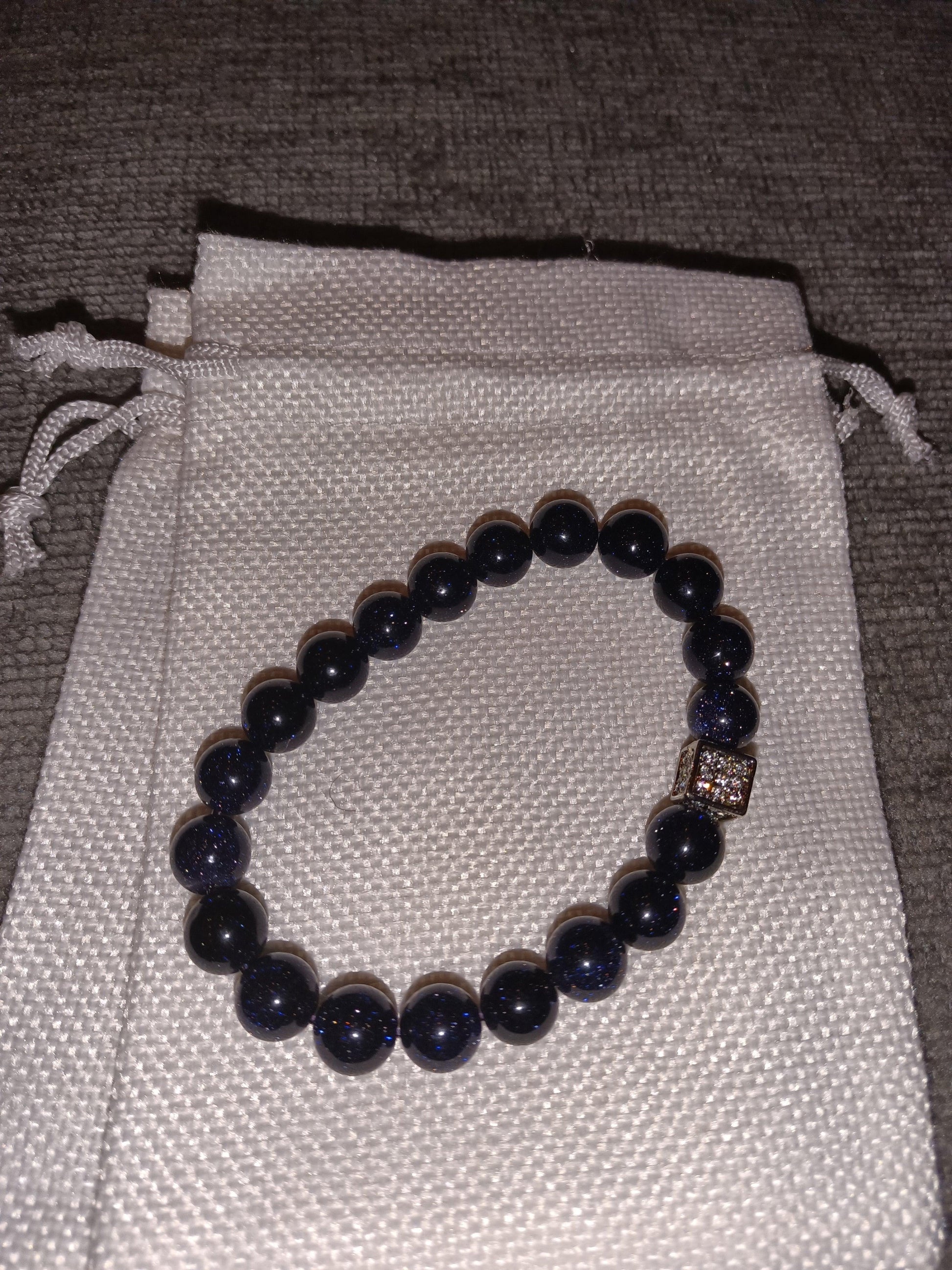 Blue SandStone CZ dice bracelet - Sons of SPPhillips