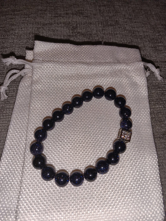 Blue SandStone CZ dice bracelet - Sons of SPPhillips