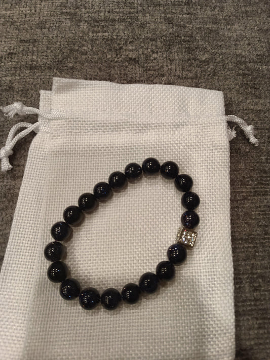 Black Onyx CZ Dice Bracelet - Sons of SPPhillips