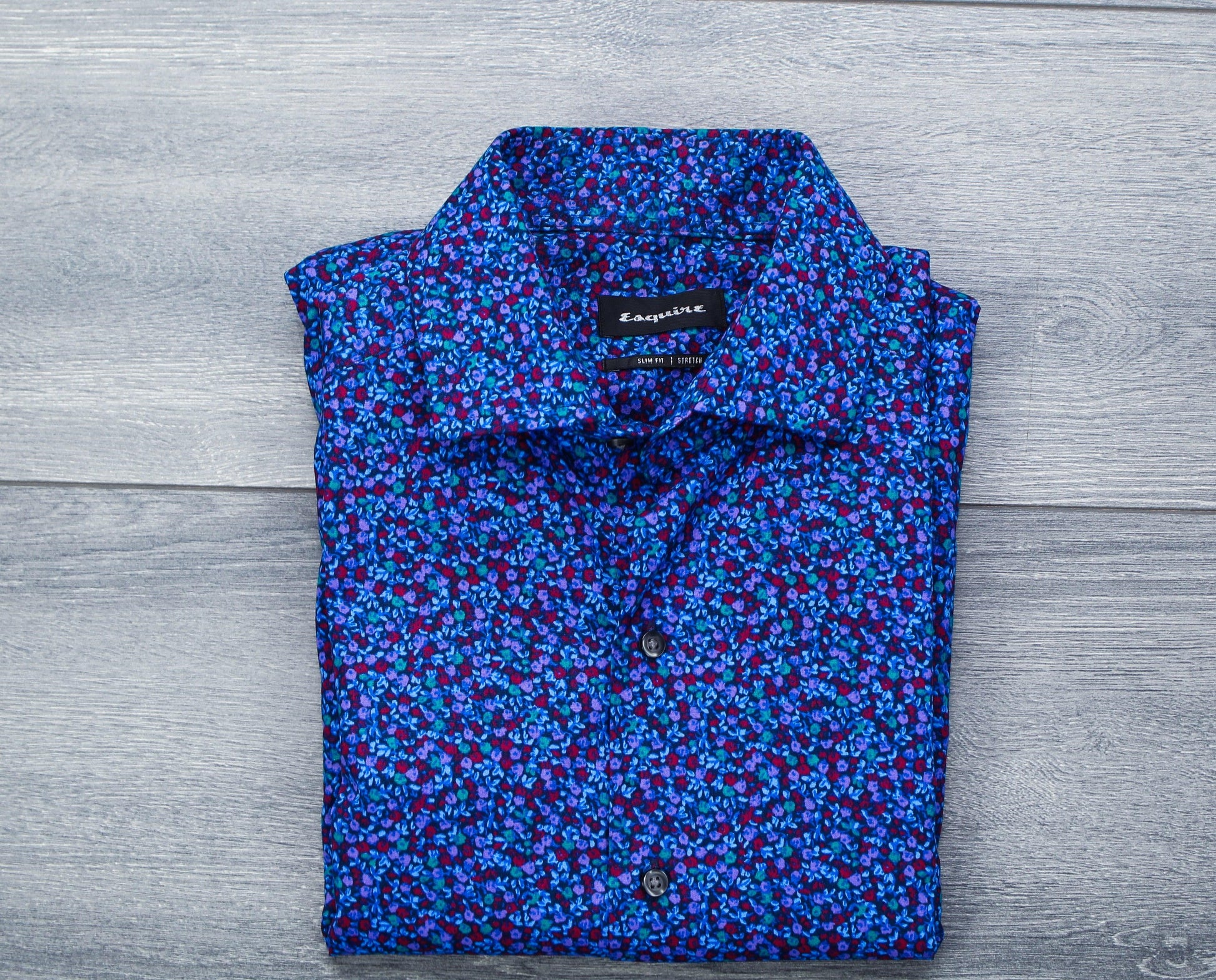 Esquire Floral Slim Fit Dress Shirt - Sons of SPPhillips
