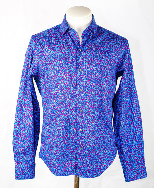 Esquire Floral Slim Fit Dress Shirt - Sons of SPPhillips