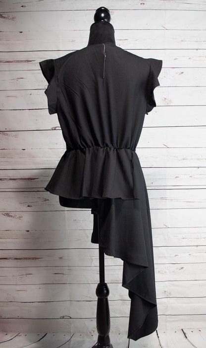L.N.V. Peplum Top with Asymmetric Train - Sons of SPPhillips