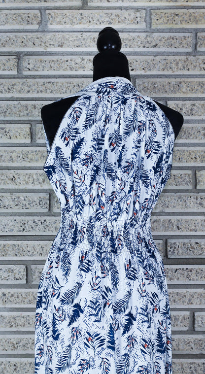Sleeveless White Floral Maxi Dress - Sons of SPPhillips