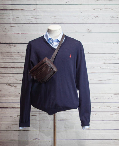 Vintage Genuine Leather Cross Body, Hip Waist Pouch - Sons of SPPhillips