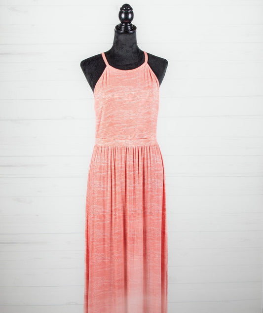 Old Navy Sleeveless Coral Print Maxi Dress - Sons of SPPhillips