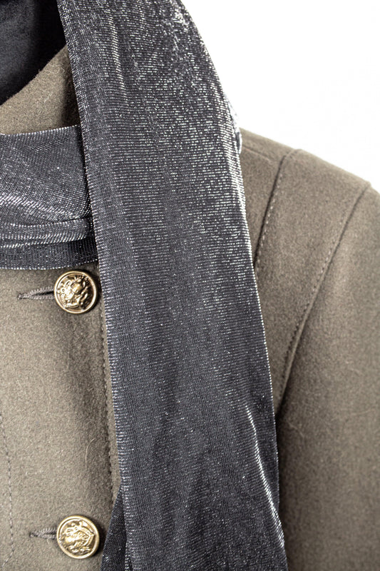 Black Mtalic Scarf - Sons of SPPhillips