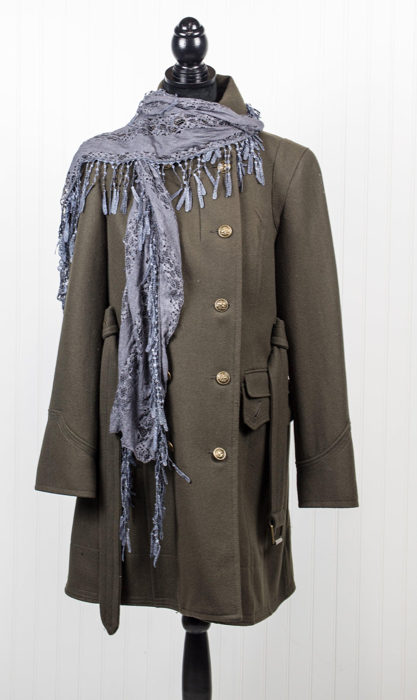 Charcoal Grey Mesh Scarf - Sons of SPPhillips