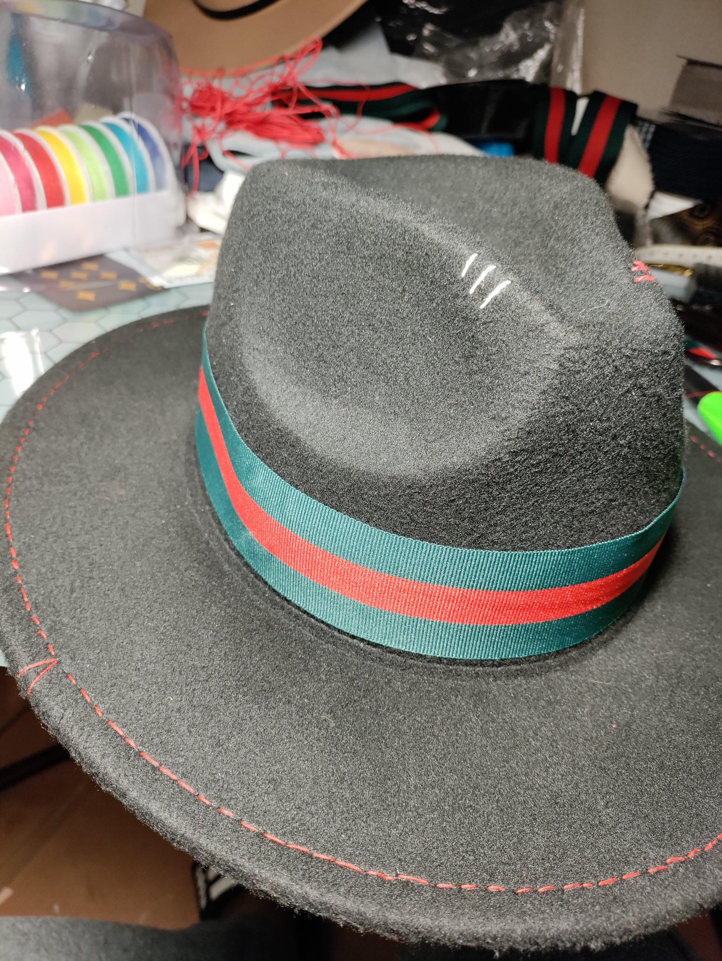 Black Fedora Brim Hat - Sons of SPPhillips