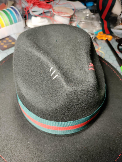 Black Fedora Brim Hat - Sons of SPPhillips