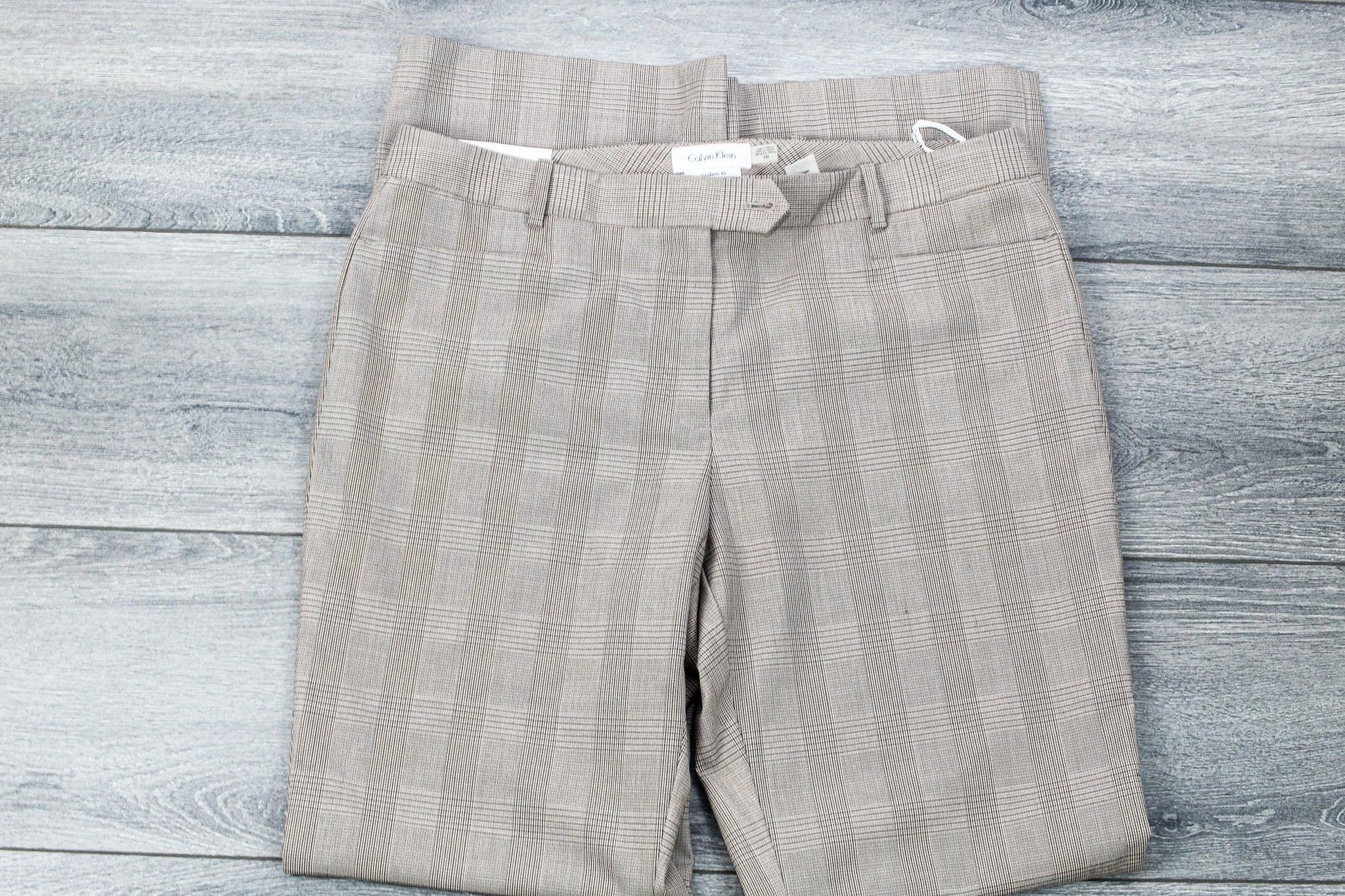 Calvin Klein Women's Plaid Modern Fit Pants - Sons of SPPhillips