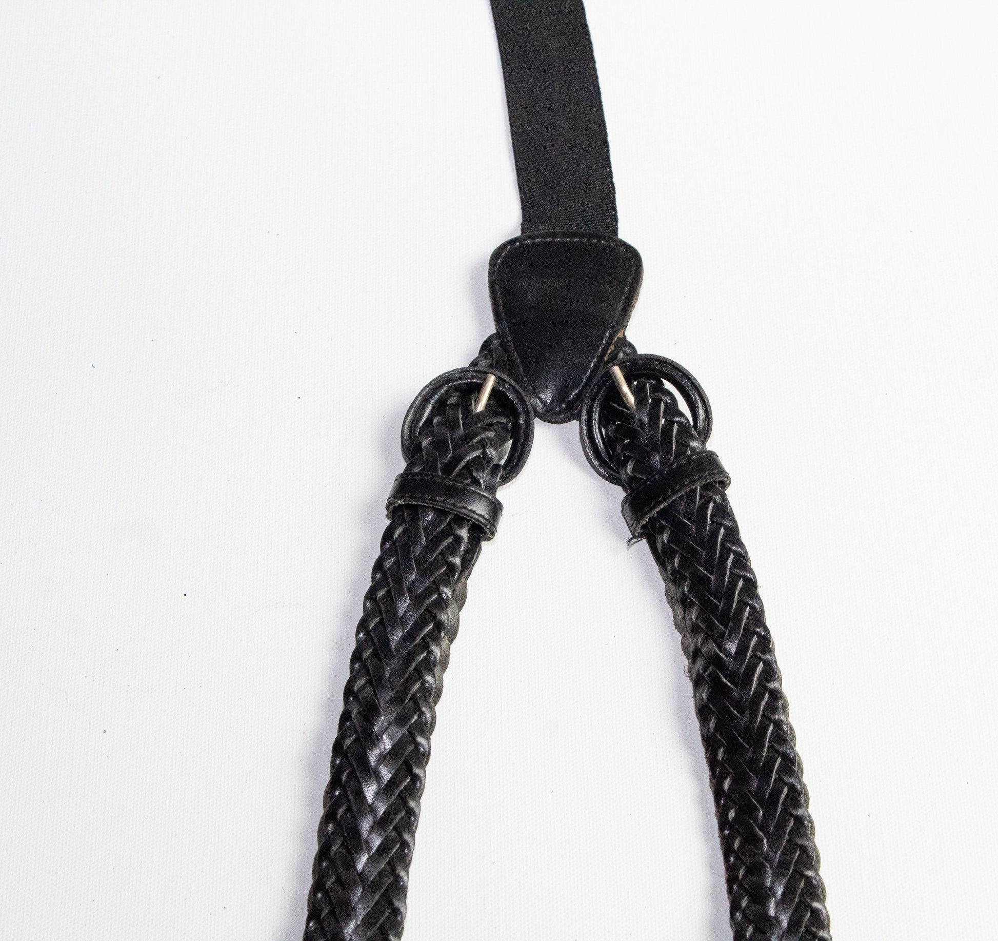 Herringbone Braided Leather Suspenders - Sons of SPPhillips