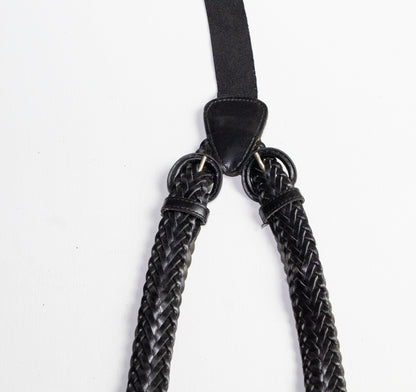 Herringbone Braided Leather Suspenders - Sons of SPPhillips
