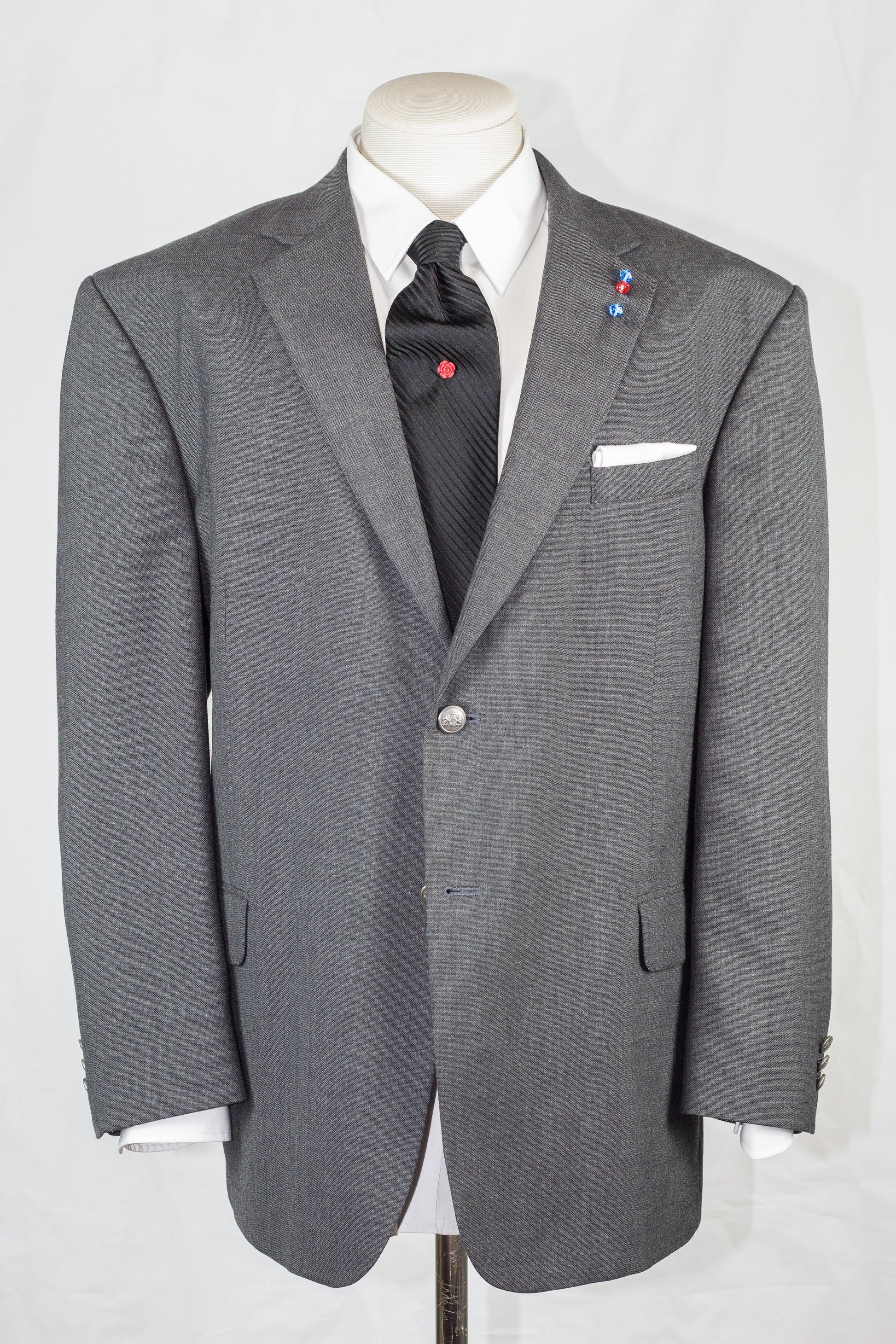 Stafford Charcoal Wool Blazer - Sons of SPPhillips