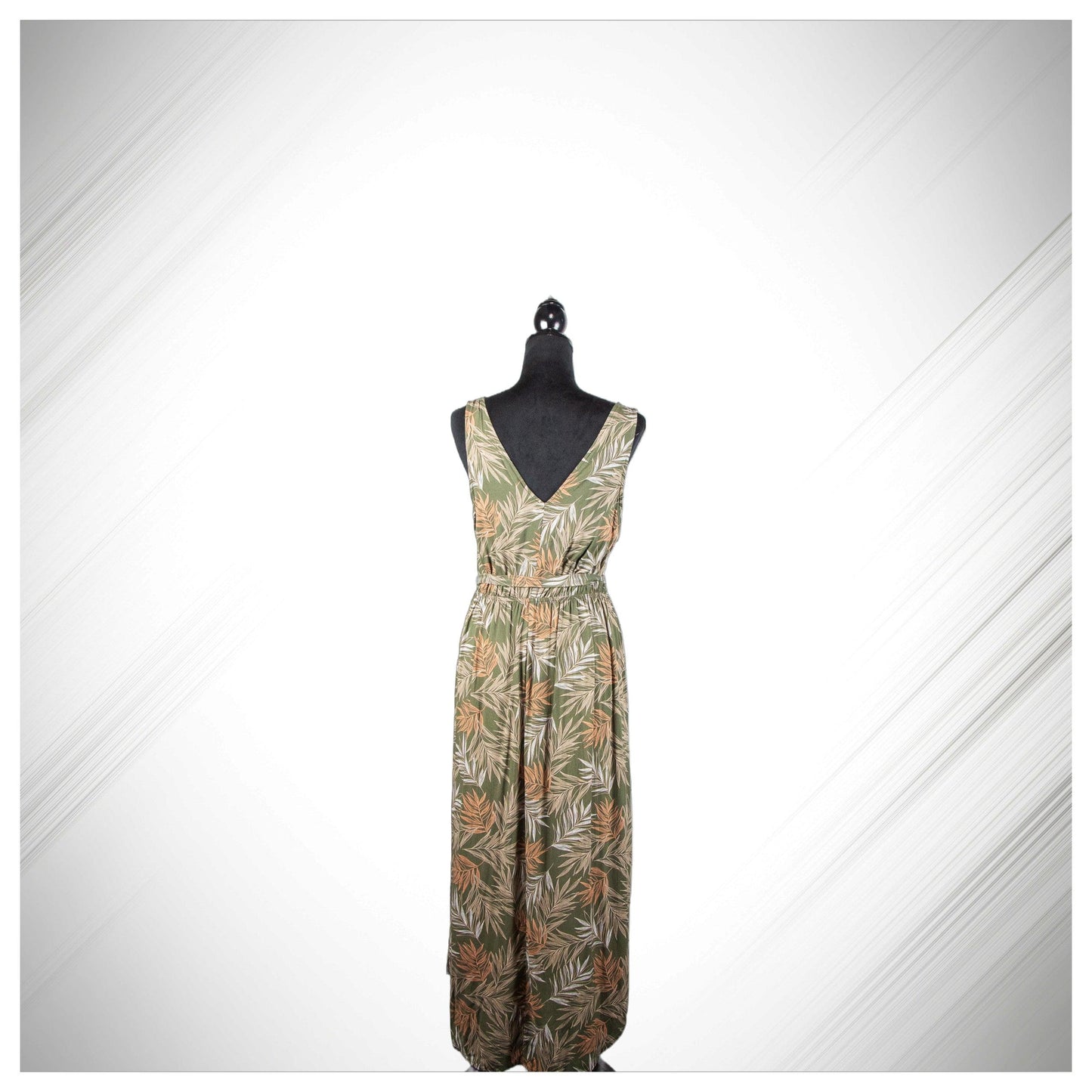 A New Day Women's Floral Print Sleeveless V-Neck Maxi Dress - Olive Floral - - Sons of SPPhillips