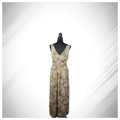 A New Day Women's Floral Print Sleeveless V-Neck Maxi Dress - Olive Floral - - Sons of SPPhillips