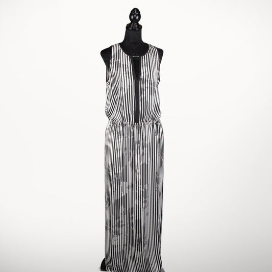 White House Black Market Stripe Split Maxi Dress